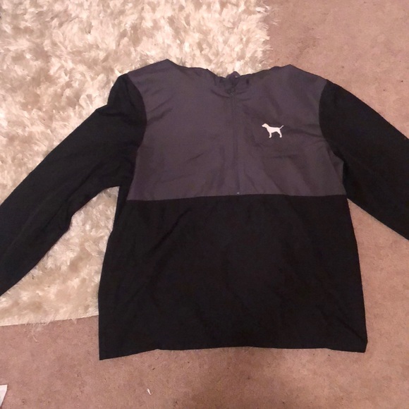 PINK black and grey, colorbock windbreaker. - Picture 1 of 3